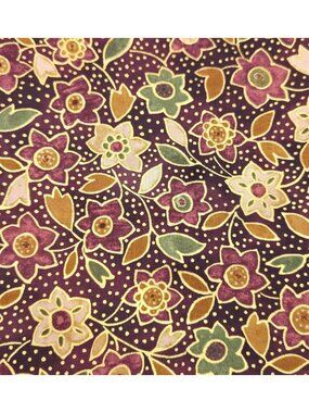 Mirage Floral Pattern Cotton Fabric RJR Fabrics 2009 Quilting Weight OOP 1 Yard